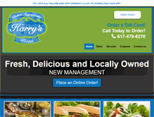 Tablet Screenshot of harryspizzaquincy.com
